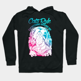 Dual Color Cats Rule Everything Around Me Hoodie